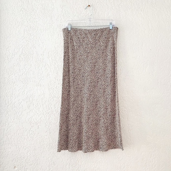 NWT Jenni Kayne Women's Leopard Midi Slip Skirt - Picture 6 of 12